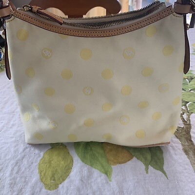 dooney bourke Small Lucy Hobo handbags Yellow Polka dot $28.50