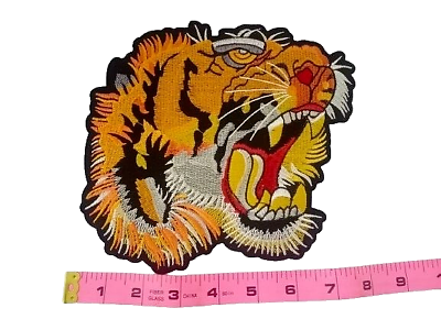 #ad Buy 1 Get 1 Free Tiger head Patch Fashion Iron Sew on Embroidered 7quot;X7quot; #32