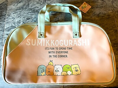 #ad Sumikko Gurashi Boston Bag 20L PU Leather New Barrel Gym Kawaii From Japan