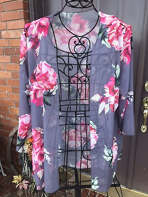 #ad Unbranded Floral Print Kimono