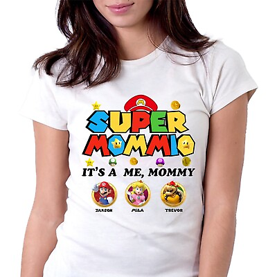 #ad Custom Super Mommio Mario Happy Mothers Day Shirt Super Mommio Shirt