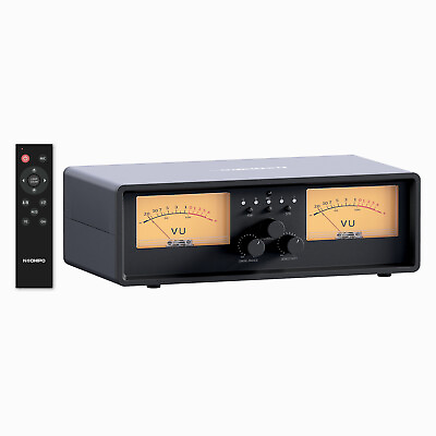 #ad NEOHIPO ET30 Dual Analog VU Meter 2 Way Amplifier Speaker Audio Switcher Box