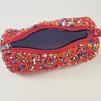 #ad Beaded Clutch Bags Evening Bag Colorful Beads Round Barrel Shape Fruity Pebbles