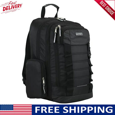 #ad Backpack Bag Organizer Expandable Water Resistant W Compartment Handles Black