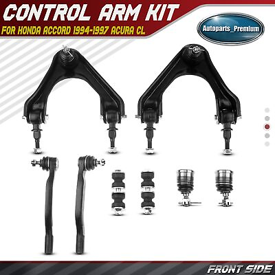 #ad 8x Front Upper Control Arm Ball Joint Sway Bar Tie Rod End for Honda Accord CL