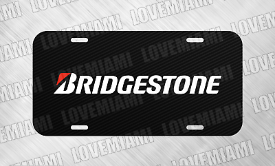 #ad For Bridgestone Tires Race Tire Euro Drift License Plate Auto Car Tag FREE SHIP