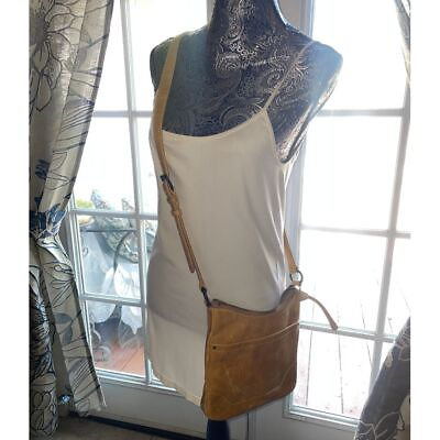 #ad Frye Melissa Swing Pack beige brown Leather Crossbody Bag retail $198