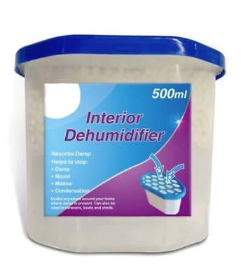 #ad Dehumidifier Interior Portable Damp Trap Mould Moisture Catch Mildew Remover UK