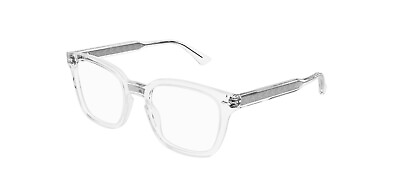 #ad Gucci GG0184O 012 Crystal Square Unisex Eyeglasses