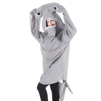 #ad Hammerhead Shark Costume for Adult Women Men Halloween Cosplay Costume One Size