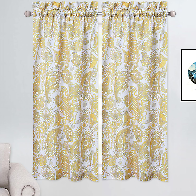 #ad Short Curtain Panels Exquisite Design Add A Classic and Luxurious Feel to Your