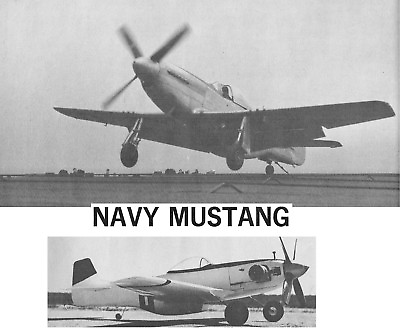 #ad Model Airplane Plans UC : Navy P 51D Mustang 28quot; Carrier Model up to .40 Engine