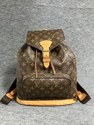 #ad Authentic Louis Vuitton Backpack Montsouris GM M51135