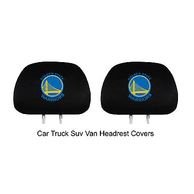 #ad New NBA Golden State Warriors Car Truck Headrest Covers Automotive Gear