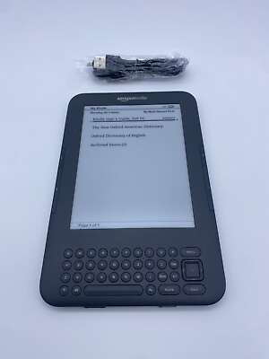 #ad Amazon Kindle Reader Keyboard Wi Fi 6quot; 4GB D00901 3rd Generation Free Ship