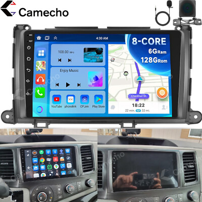 #ad 6128GB For Toyota Sienna 2011 2014 Android 13 Car Stereo Radio GPS Navi Carplay