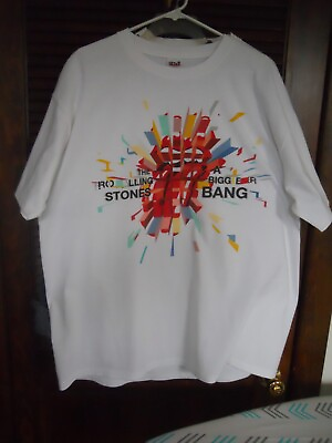 #ad The Rolling Stones A Bigger Bang Tour Authentic Band Tee Adult XL 2006 Ex. Cond