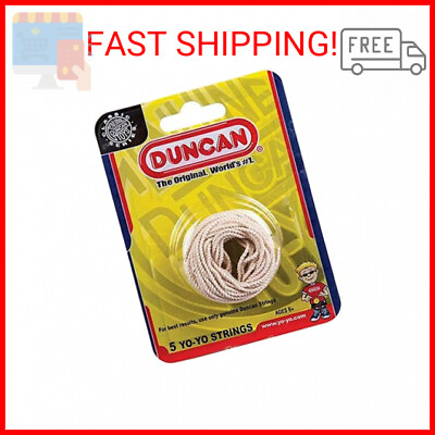 #ad Duncan Toys Yo Yo String White Pack of 5 Cotton String for Plastic Metal Yo