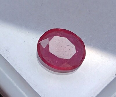 #ad Certified Oval Cut 2.00 Natural Flawless Red Ruby Corundum Loose Gemstone CL 398