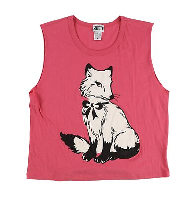 #ad Scratch Womens Fox Graphic T Shirt