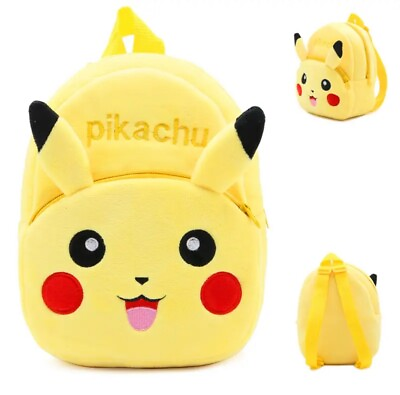 #ad Pokémon Pikachu Kid Yellow Backpack Children Mini Travel Bag Gift Small