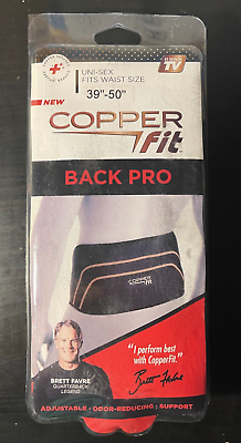 #ad Copper Fit Back Brace Pro Infused Neoprene Lumbar Lower Back Support 39¨to 50¨
