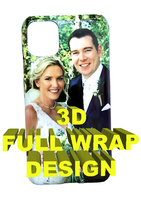 #ad 3D Personalised iPhone Premium Quality Full Wrap Photo Phone Case