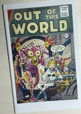 #ad OUT OF THIS WORLD 2019 Famous Comics #28 Steve Ditko Bamp;W fanzine FINE
