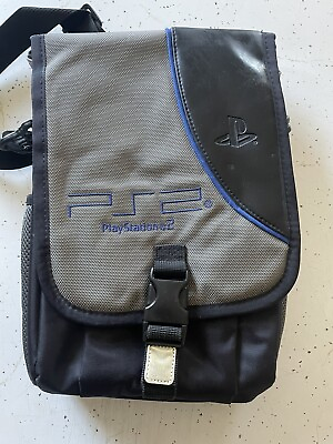 #ad Official Sony PlayStation 2 PS2 Slim Carrying Case Travel Bag w Shoulder Strap