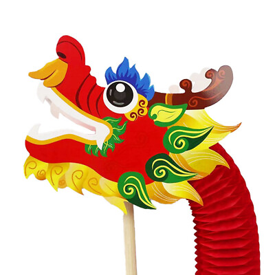 #ad DIY Paper Dragon Chinese New Year DIY Chinese Three Dimensional Pull Flower