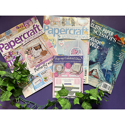 #ad PaperCraft Inspirations Magazine LOT Cloth Paper Scissors Card Making Ideas