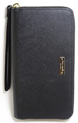 kate spade new york Wristlet Case for iPhone 12 11 XR Saffiano Black