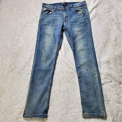 #ad Steve#x27;s Jeans: Denim Stretchy Blue Jeans Mens 34 32