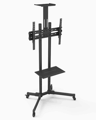 TV Trolley Cart Rolling for 32 65 inch flat screen tv with 2 storage shelves $94.99