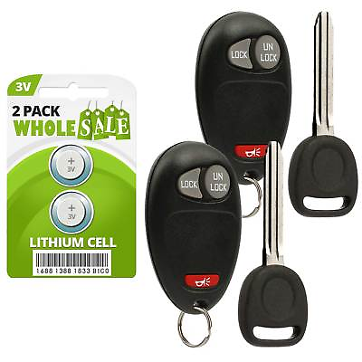#ad 2 Replacement For 2006 2007 2008 2009 2010 Hummer H3 Key Fob Remote