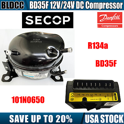 #ad Danfoss Secop D35F R134a Compressor W 101N0650 Start Controller Starting Device