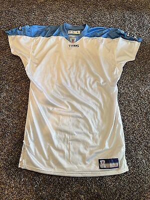 #ad 2006 Tennessee Titans Reebok Player Game Practice Jersey Custom On Field Size 54