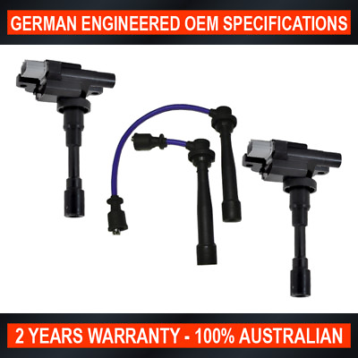 #ad Ignition Coil amp; Lead Kit for Holden Cruze YG 2002 2006 1.5L M15A