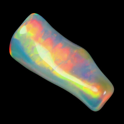 #ad 2.28 ct Grand looking Fancy 15 x 6 mm Ethiopian Flashing Rainbow Opal