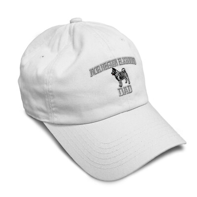 Soft Women Baseball Cap Norwegian Elkhound Dad Embroidery Pets Dad Hats for Men $25.99
