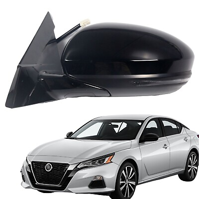 #ad Car Side Mirror for 19 24 Nissan Altima Power Heat Turn Left Driver Side Mirror
