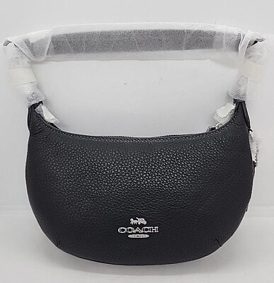 #ad NEW Coach Shoulder Bag. Black. 5quot;Hx8.5quot;Wx1quot;D