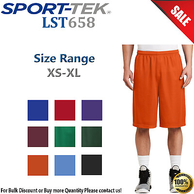 #ad Sport Tek Mens Extra Long PosiCharge Classic Mesh Short ST511