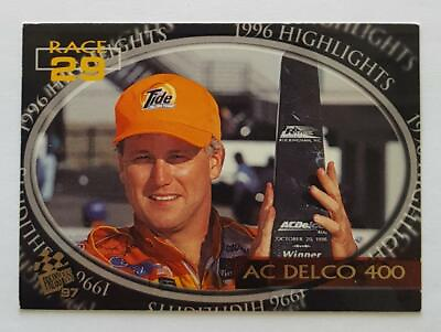 #ad 1997 Press Pass AC Delco 400 Ricky Rudd NASCAR 96#x27; Highlights card #107 NM Cond