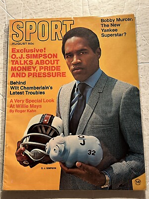 #ad 1969 Sport Magazine USC Trojan BUFFALO BILLS Rookie Star OJ SIMPSON No Label