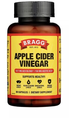 #ad Bragg Apple Cider Vinegar Immune amp; Weight Management Support 90 Capsules