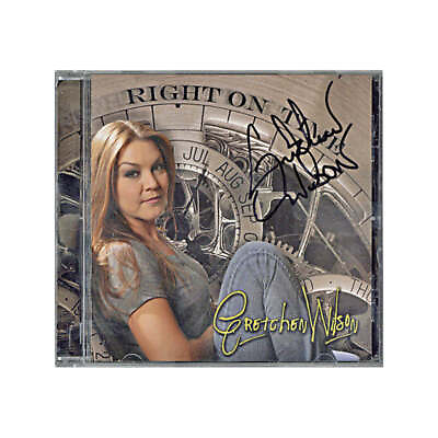 #ad Gretchen Wilson Autographed Right On Time CD