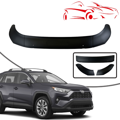 #ad For 2019 2021 Toyota RAV4 Black Bug Shield Hood Deflector Guard Bonnet Protector