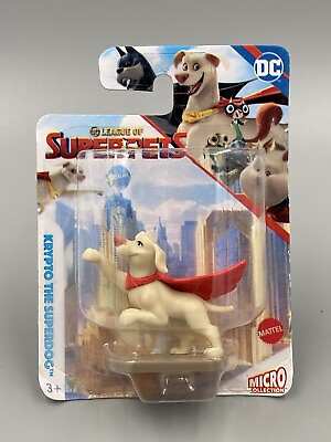#ad DC League of Super Pets Krypto the Super Dog Micro Collection Figure SEALED