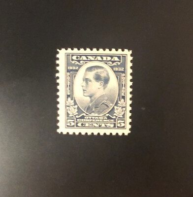 #ad Stamps Canada Sc193 : 5c dull blue Prince of Wales of 1932 see detail.